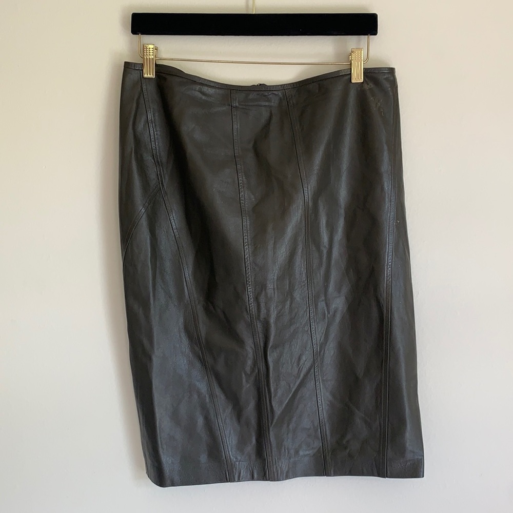 Gucci Leather Skirt
